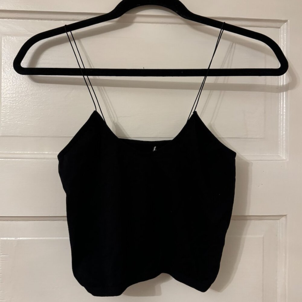 Free People - intimately Crop Camisole, M/L, black